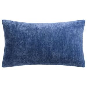 Chenille Throw Pillow Covers Cushion Water Repellent 12"x20" Navy Blue